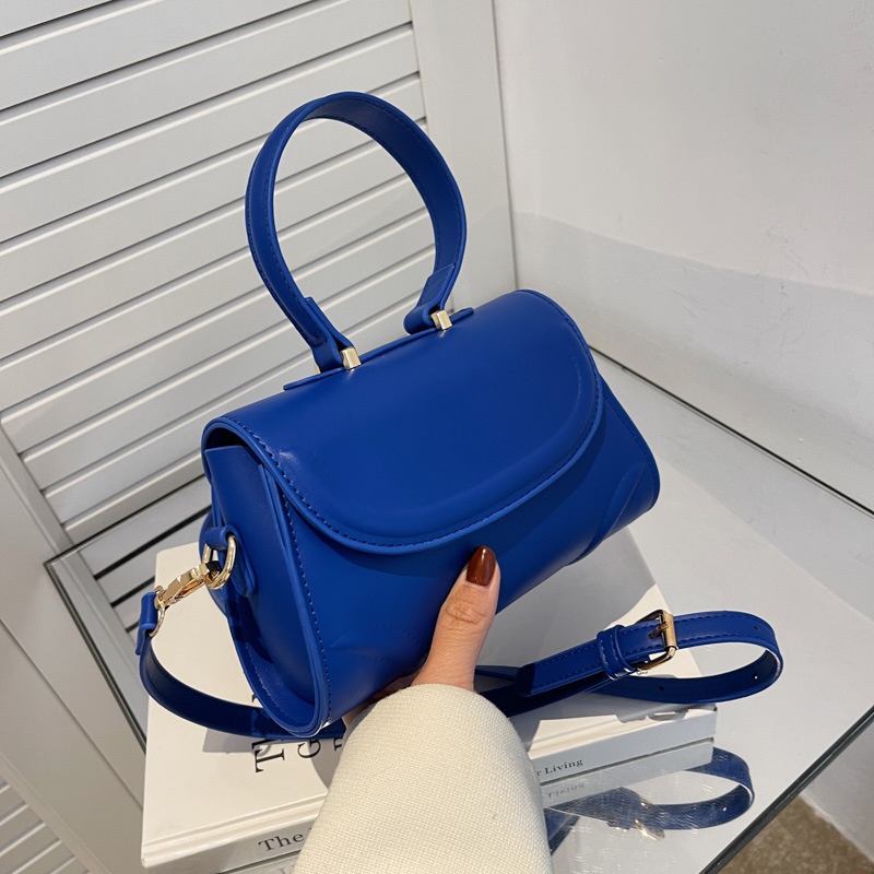 womens new handbag solid color geometric oneshoulder messenger bag 201257cm