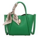 new trendy fashion silk decoration portable oneshoulder bucket bag 281811cmpicture11