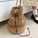 Straw bucket bag womens spring and summer large capacity shoulder bag 193119cmpicture7