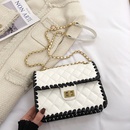 new fashion rhombus embossed braided chain contrast color messenger bag 16216cmpicture6