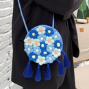 new spring fashion flower woven messenger small round bag 20151cmpicture8