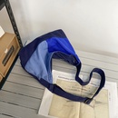 canvas bag student messenger bag plaid largecapacity tote bag  411325cmpicture10