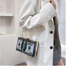 Fashion acrylic box bag womens bag 2022 new dollar chain bag 18115cmpicture9