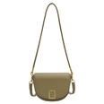 fashion messenger bag new metal buckle solid color saddle bag 14216cmpicture13