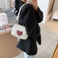2022 new fashion heart buckle oneshoulder messenger small square bag 20166cmpicture12