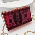 Fashion acrylic box bag womens bag 2022 new dollar chain bag 18115cmpicture13