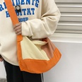 canvas bag student messenger bag plaid largecapacity tote bag  411325cmpicture15