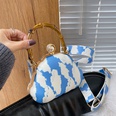 2022 winter new fashion shell shape tiedye messenger evening bag 16126cmpicture21