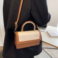 contrast color womens new underarm fashion portable shoulder square bag 2051258cmpicture11