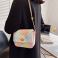 Spring and summer small bag new rhombus embossed chain bag 221775cmpicture13
