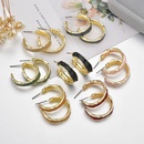 New Exquisite Alloy Cshaped Multicolor Oil Drop Hoop Earringspicture8