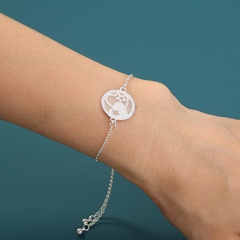 Popular Simple Jewelry Love Star Element Sky Blue Luminous Stretch Adjustable Bracelet Jewelry