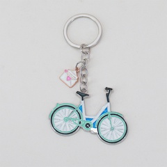 New creative metal bicycle dripping alloy pendant keychain wholesale