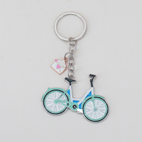 New creative metal bicycle dripping alloy pendant keychain wholesale's discount tags