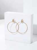 Fashion stainless steel 18K gold plated large hoop earringspicture7