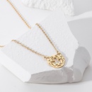 Simple Stainless Steel 14K Gold Plated Hollow Tiger Head Necklace Wholesalepicture7
