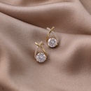 Fashion female cross zircon alloy stud earringspicture13
