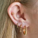 Fashion new Cshaped twist female fashion copper stud earringspicture10