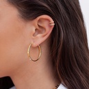 simple copperplated 18k gold single simple Ushaped earrings wholesalepicture10