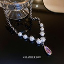 Pearlencrusted water drop fashion new clavicle chain wholesalepicture9