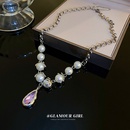 Pearlencrusted water drop fashion new clavicle chain wholesalepicture11