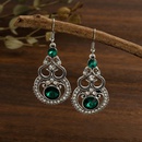 Fashion new retro glass diamond dropshaped jewelry wholesale alloy earringspicture9