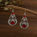 Fashion new retro glass diamond dropshaped jewelry wholesale alloy earringspicture11