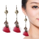 Fashion accessories popular Bohemian feather alloy earringspicture7