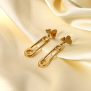 fashion 14K goldplated stainless steel simple geometric earringspicture8