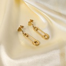 fashion 14K goldplated stainless steel simple geometric earringspicture10