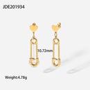 fashion 14K goldplated stainless steel simple geometric earringspicture11