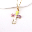 new cross pendant trend creative drip pendant copper collarbone chain wholesalepicture10
