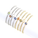 new fashion cosmic planet crystal female pull gold bead copper braceletpicture8