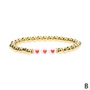new color drip oil heart shaped womens copperplated metal elastic beaded braceletpicture11
