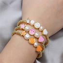 fashion color fivepointed star heartshaped oil drip copper bracelet simplepicture7