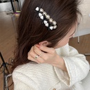 Retro heart water drop bow pearl hairpin side clip bangs clippicture8