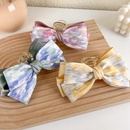 Sweet hit color tiedye fabric big bow hairpin back head grab clippicture10