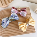 Sweet hit color tiedye fabric big bow hairpin back head grab clippicture11