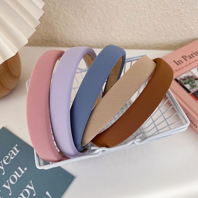 simple widebrimmed solid color cute headband wholesale