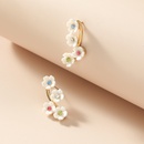 color retention gold diamond crystal diamond flower womens alloy stud jewelry wholesalepicture8