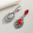 fashion contrast color inlaid diamond red crystal drop earrings wholesalepicture9