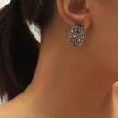 Autumn and winter new simple new retro fashion creative hollow geometric alloy earringspicture6