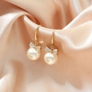 simple fashion pearl earrings bow sweet diamond alloy earringspicture7