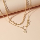 Fashion New Valentines Day Hollow Chain Doublelayer Alloy Necklacepicture8