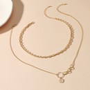 Fashion New Valentines Day Hollow Chain Doublelayer Alloy Necklacepicture9