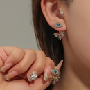 fashion creative geometric retro court exquisite diamond devil eye earrings alloy studpicture7