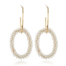 fashion simple new accessories retro hollow alloy earrings hooppicture12