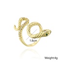 fashion copper microencrusted zircon geometric shape opening adjustable ringpicture8