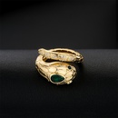 fashion new copper plated 18K gold snake shape open ring femalepicture5