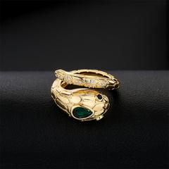 fashion new copper plated 18K gold snake shape open ring female
